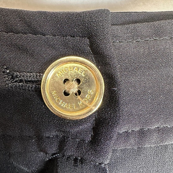 Michael Kors Basic Pants Women’s sz. Petite S Black w/ 2 Pockets Folded Hem - Picture 5 of 8